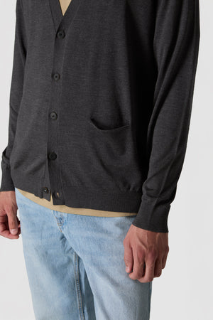ALTISSIMO - CARDIGAN IN SETA E CASHMERE