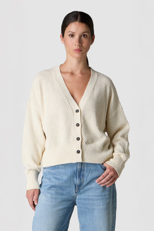 CORDA - CARDIGAN IN LINO E COTONE