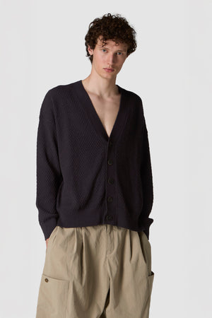 CORDA - CARDIGAN IN LINO E COTONE