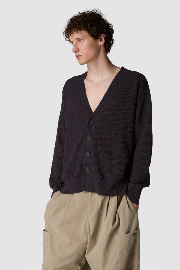 CORDA - CARDIGAN IN LINO E COTONE