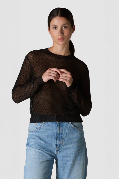 SCINTILLA - TOP DI MAGLIA IN MISTO VISCOSA POLIESTERE
