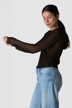 SCINTILLA - TOP DI MAGLIA IN MISTO VISCOSA POLIESTERE