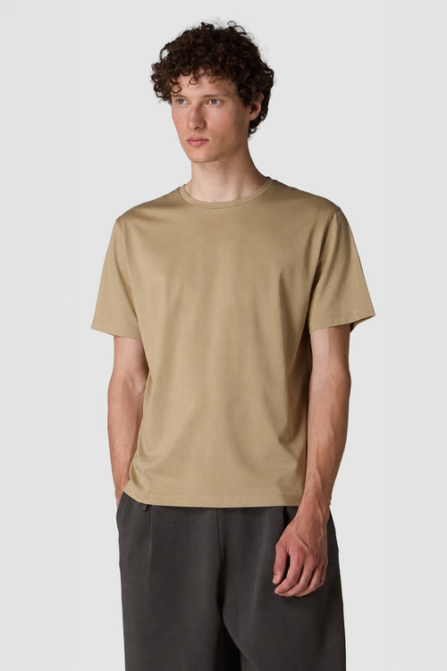 LISCIO - T-SHIRT IN JERSEY DI COTONE SUPIMA E SETA