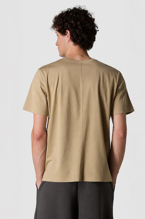 LISCIO - T-SHIRT IN JERSEY DI COTONE SUPIMA E SETA