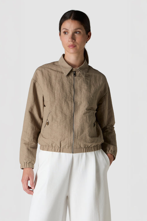 PIOGGIA - GIACCA IN NYLON LINO