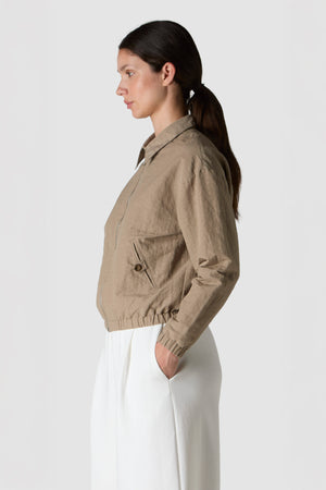 PIOGGIA - GIACCA IN NYLON LINO